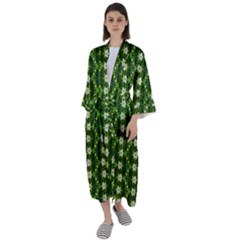 Maxi Satin Kimono 