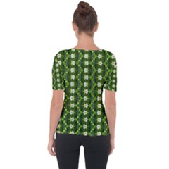 Shoulder Cut Out Short Sleeve Top 