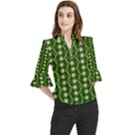 Wowpatterns-export-pattern Loose Horn Sleeve Chiffon Blouse
