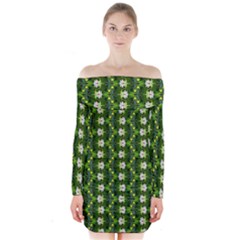 Long Sleeve Off Shoulder Dress 