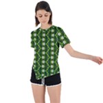Wowpatterns-export-pattern Asymmetrical Short Sleeve Sports Tee