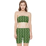 Wowpatterns-export-pattern Stretch Shorts and Tube Top Set