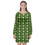 Wowpatterns-export-pattern Long Sleeve Chiffon Shift Dress 