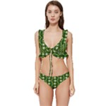 Wowpatterns-export-pattern Low Cut Ruffle Edge Bikini Set