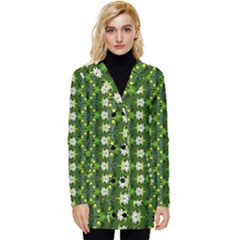 Button Up Hooded Coat  