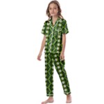 Wowpatterns-export-pattern Kids  Satin Short Sleeve Pajamas Set