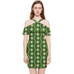 Wowpatterns-export-pattern Shoulder Frill Bodycon Summer Dress