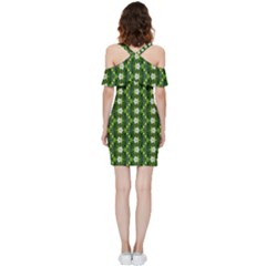 Shoulder Frill Bodycon Summer Dress 