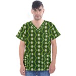 Wowpatterns-export-pattern Men s V-Neck Scrub Top