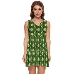 Tiered Sleeveless Mini Dress 