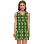 Wowpatterns-export-pattern Tiered Sleeveless Mini Dress