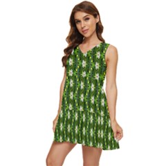 Tiered Sleeveless Mini Dress 