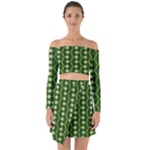 Wowpatterns-export-pattern Off Shoulder Top with Skirt Set