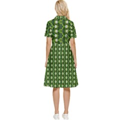 Button Top Knee Length Dress 