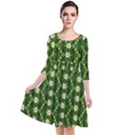 Wowpatterns-export-pattern Quarter Sleeve Waist Band Dress