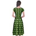 Cap Sleeve Wrap Front Dress 