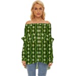 Wowpatterns-export-pattern Off Shoulder Chiffon Pocket Shirt