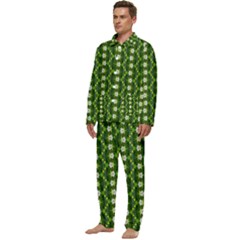 Men s Long Sleeve Velvet Pocket Pajamas Set 