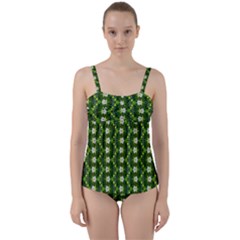 Twist Front Tankini Set 