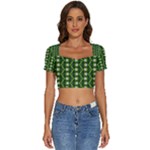 Wowpatterns-export-pattern Short Sleeve Square Neckline Crop Top 