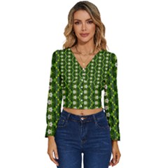 Long Sleeve V-Neck Top 