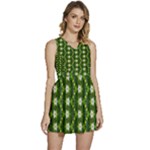 Wowpatterns-export-pattern Sleeveless High Waist Mini Dress
