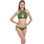 Wowpatterns-export-pattern Cross Front Halter Bikini Set