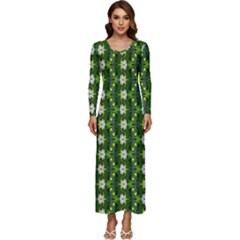 Long Sleeve Longline Maxi Dress 