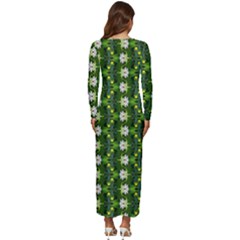Long Sleeve Longline Maxi Dress 