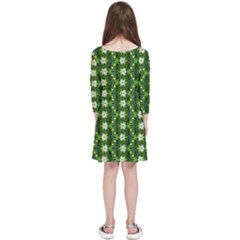 Kids  Quarter Sleeve Skater Dress 