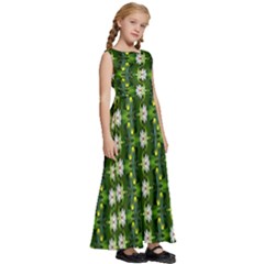 Kids  Satin Sleeveless Maxi Dress 