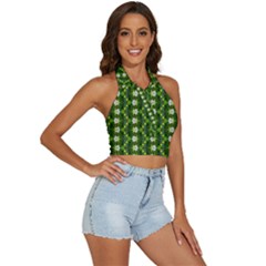 Backless Halter Cami Shirt 
