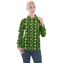 Women s Long Sleeve Pocket Shirt 