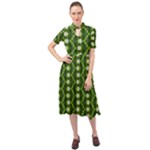 Wowpatterns-export-pattern Keyhole Neckline Chiffon Dress