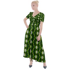 Button Up Short Sleeve Maxi Dress 