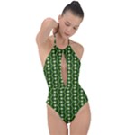 Wowpatterns-export-pattern Plunge Cut Halter Swimsuit