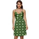 Wowpatterns-export-pattern V-Neck Pocket Summer Dress 