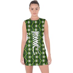 Lace Up Front Bodycon Dress 