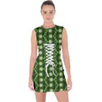 Wowpatterns-export-pattern Lace Up Front Bodycon Dress
