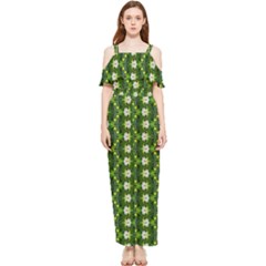 Draped Sleeveless Chiffon Jumpsuit 
