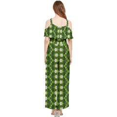 Draped Sleeveless Chiffon Jumpsuit 