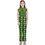 Wowpatterns-export-pattern Kids  Sleeveless Ruffle Edge Band Collar Chiffon One Piece
