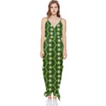 Wowpatterns-export-pattern Sleeveless Tie Ankle Chiffon Jumpsuit
