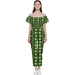 Wowpatterns-export-pattern Off Shoulder Ruffle Top Jumpsuit