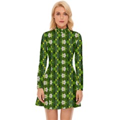 Long Sleeve Velour Longline Dress 