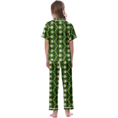 Kids  Satin Short Sleeve Pajamas Set 