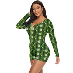 Long Sleeve Boyleg Swimsuit 