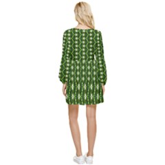 Tiered Long Sleeve Mini Dress 