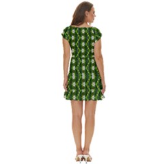 Short Sleeve Tiered Mini Dress 