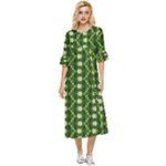 Wowpatterns-export-pattern Double Cuff Midi Dress